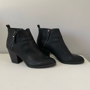 Black boots with heels